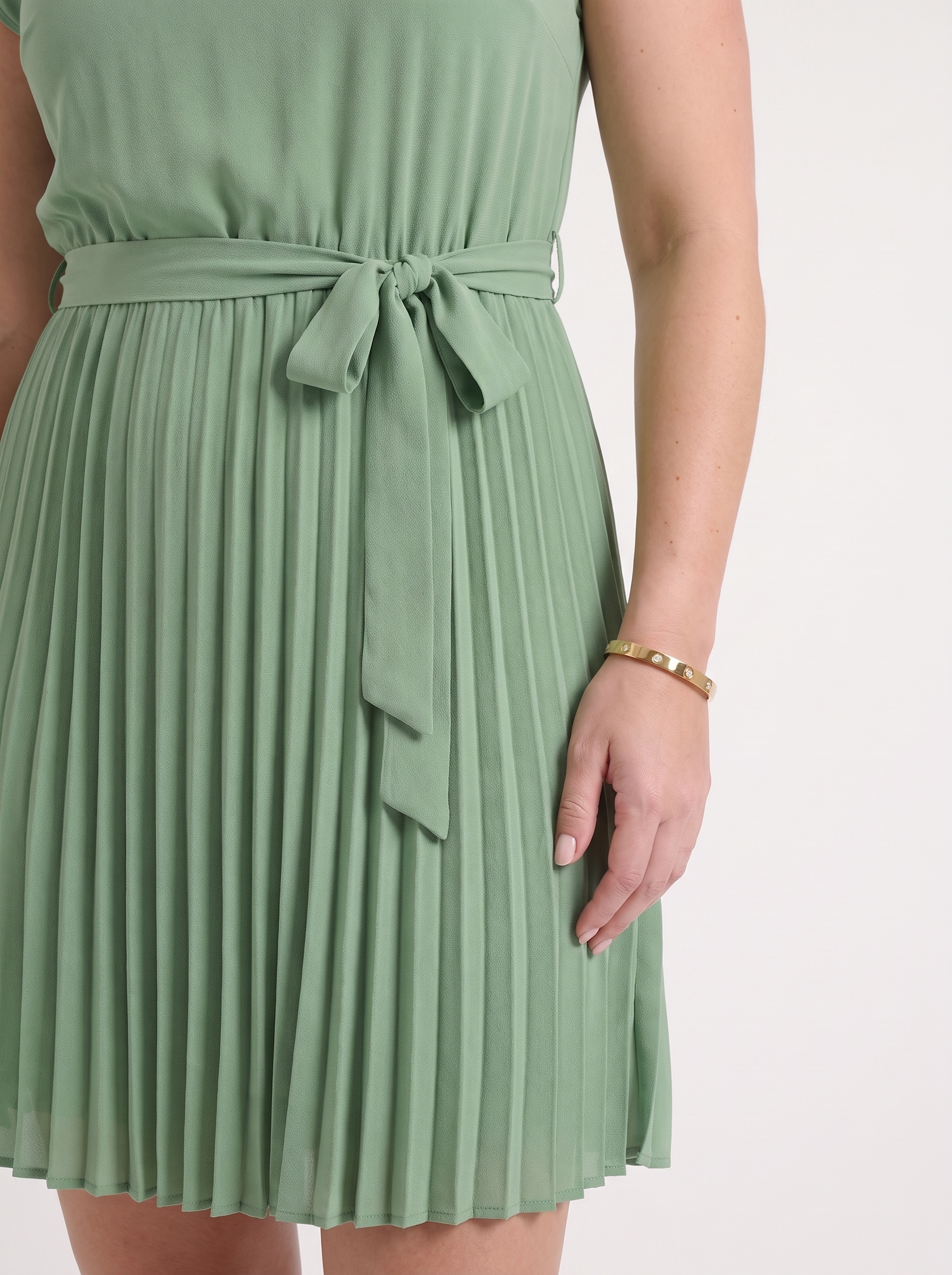 Lana Midikleid mit Plisseerock