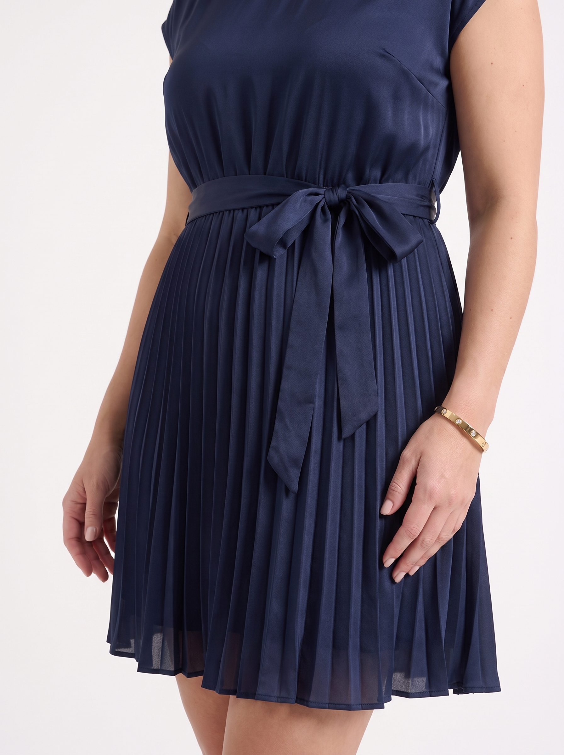 Lana Midikleid mit Plisseerock