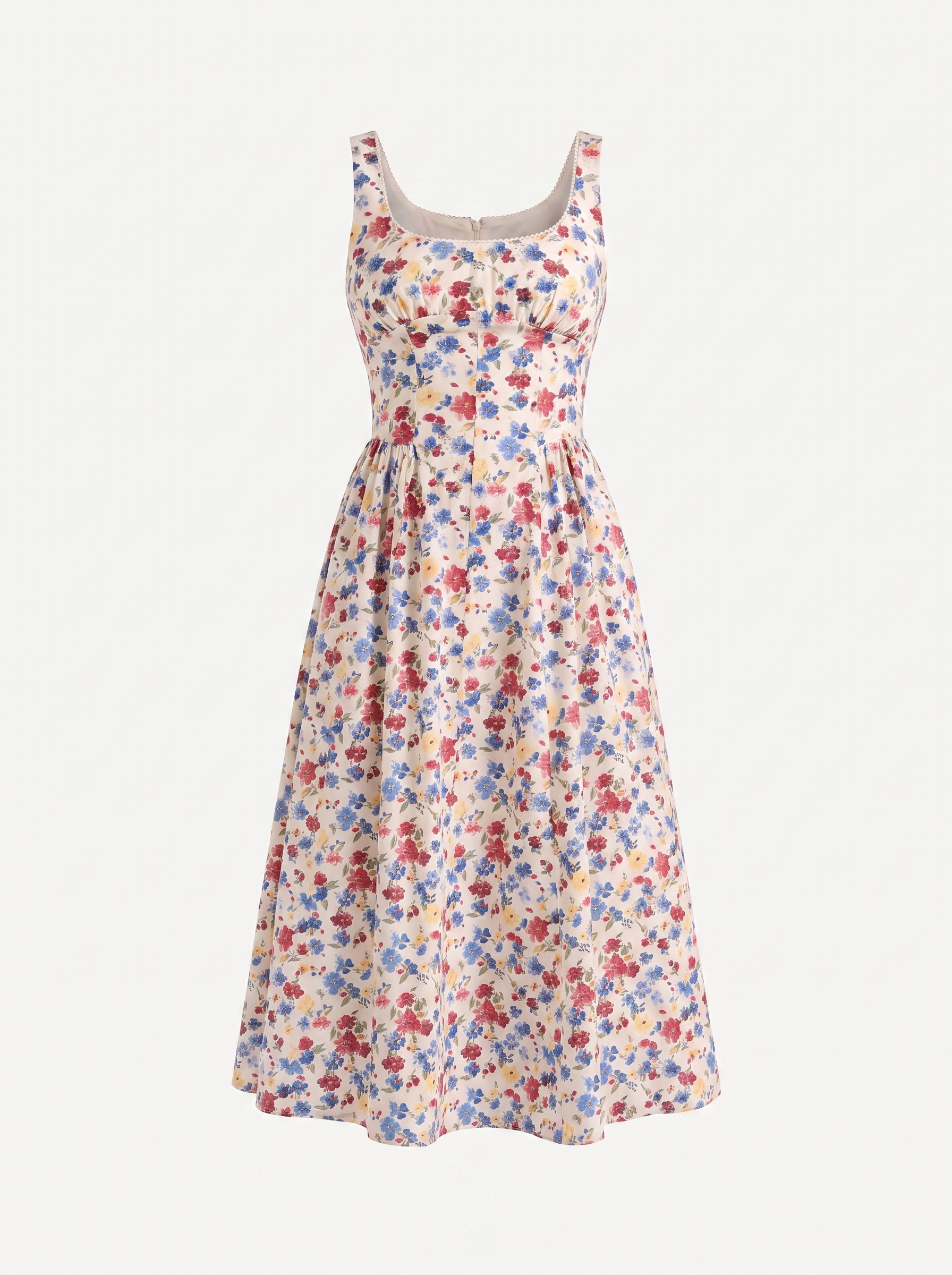 Delilah Midikleid mit Blumenmuster
