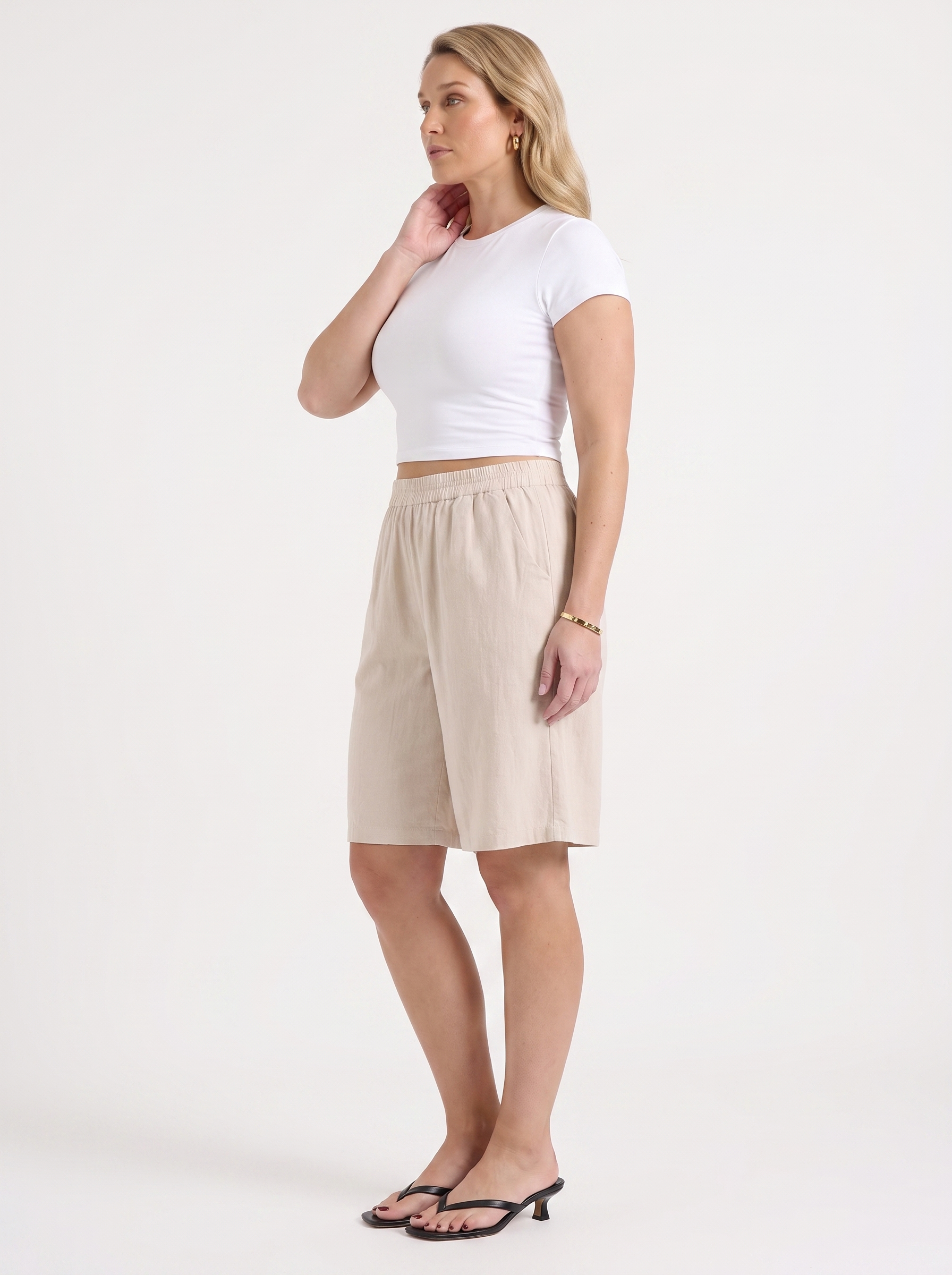 Thessa Bermudashorts mit elastischem Bund