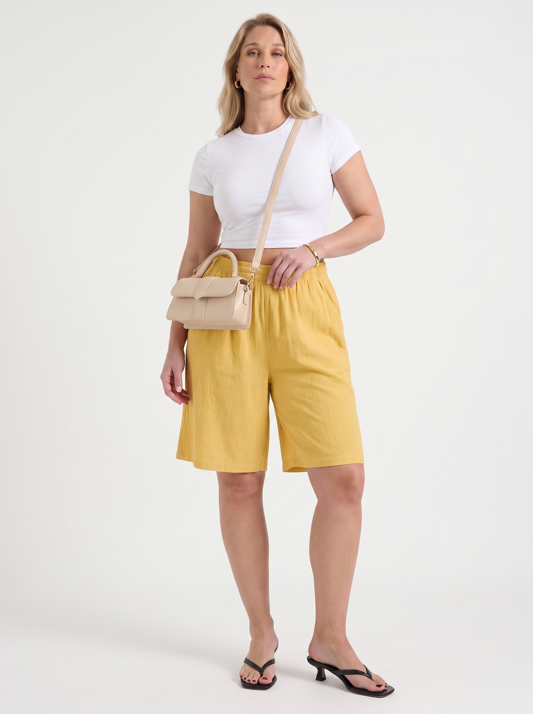Thessa Bermudashorts mit elastischem Bund