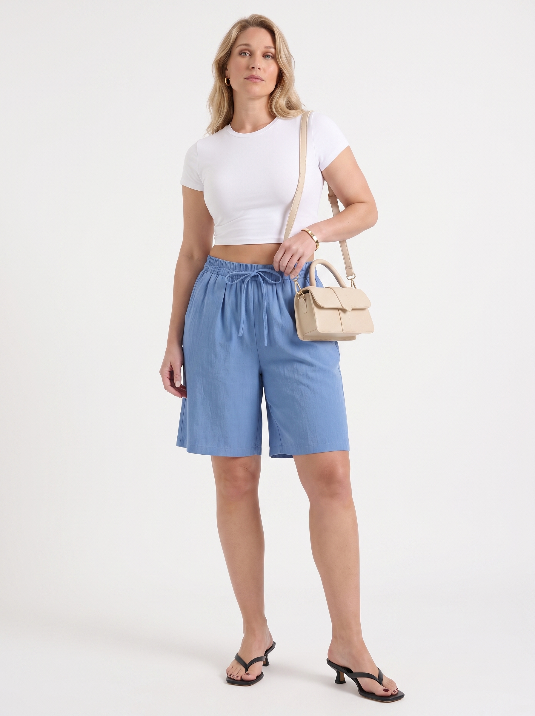 Thessa Bermudashorts mit elastischem Bund