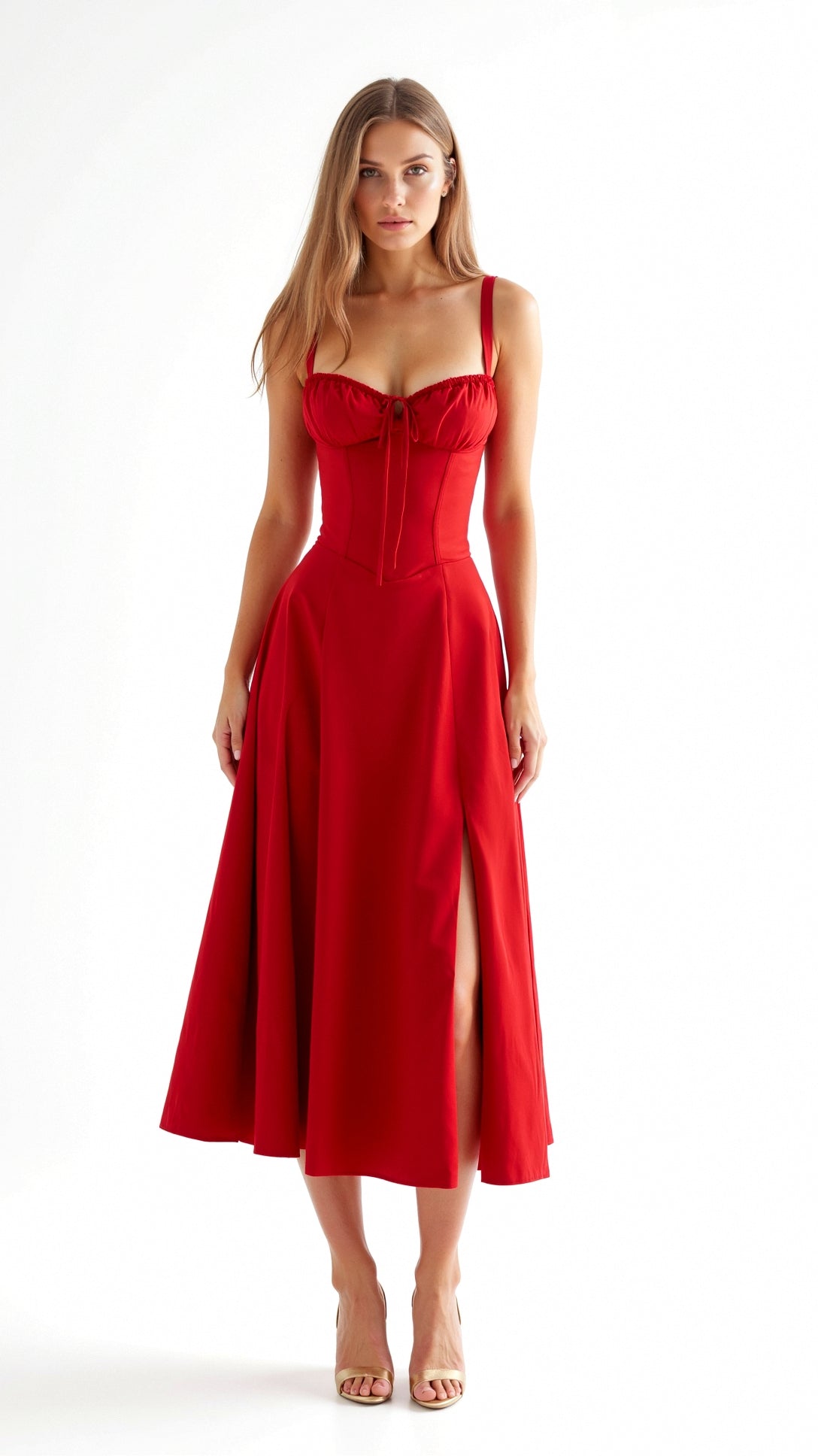 Jade – Midikleid mit Schnürung