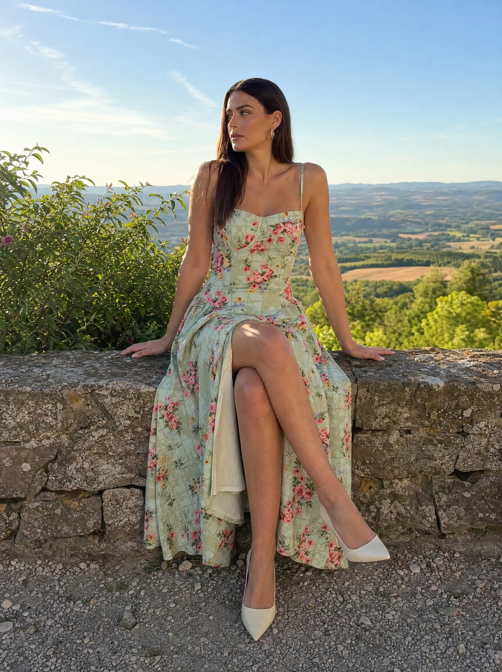 Lisa Korsett-Midikleid