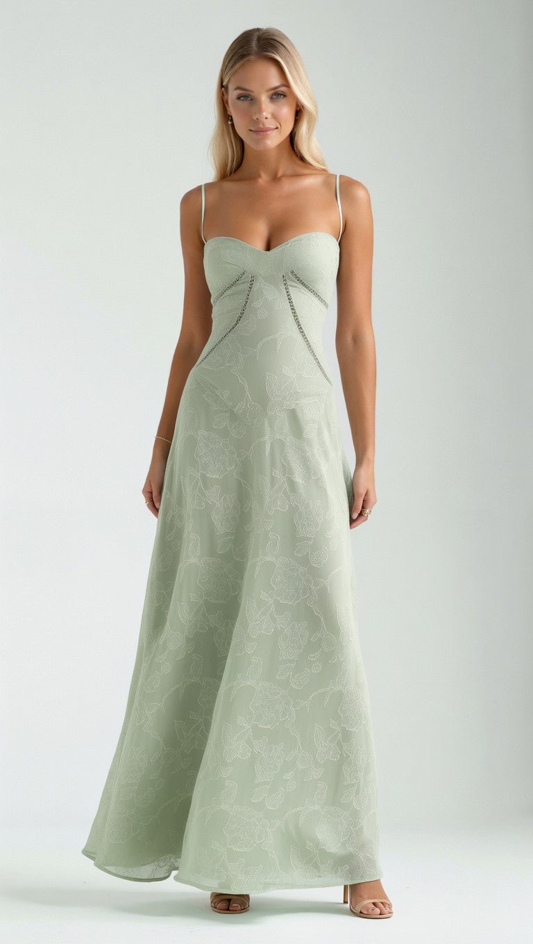 Arabelle Spitzen-Maxikleid