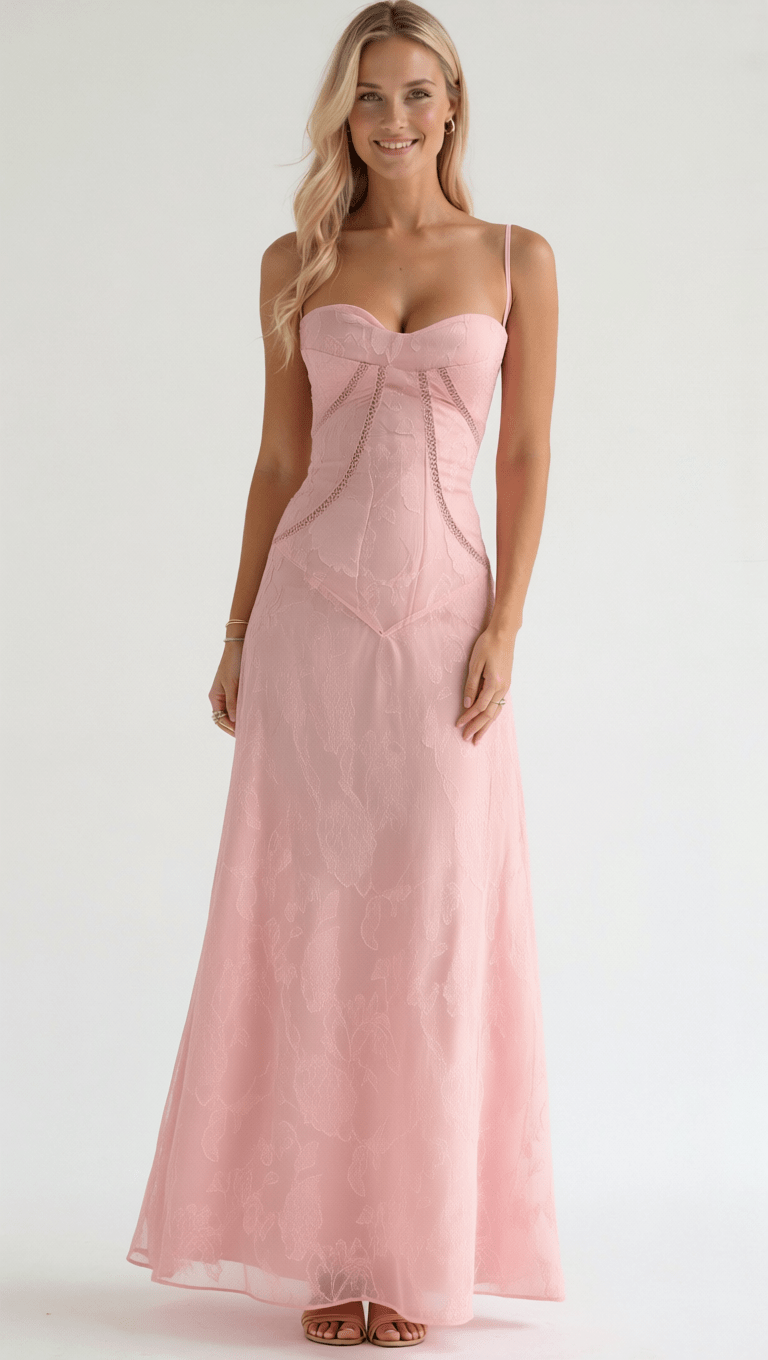 Arabelle Spitzen-Maxikleid