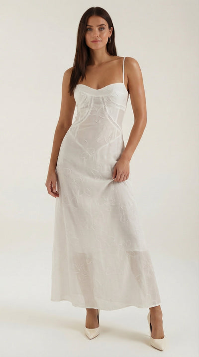 Arabelle Spitzen-Maxikleid