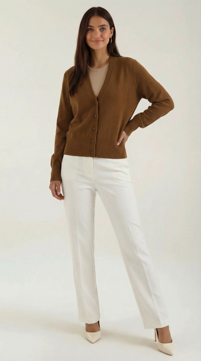 Bonnie Strick-Cardigan mit V-Ausschnitt