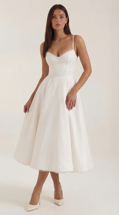 Isolde Tüll-Midikleid