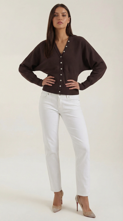 Jane Langärmlige Strickjacke