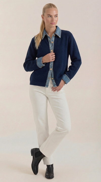 Jody Strickoberteil mit Kragen