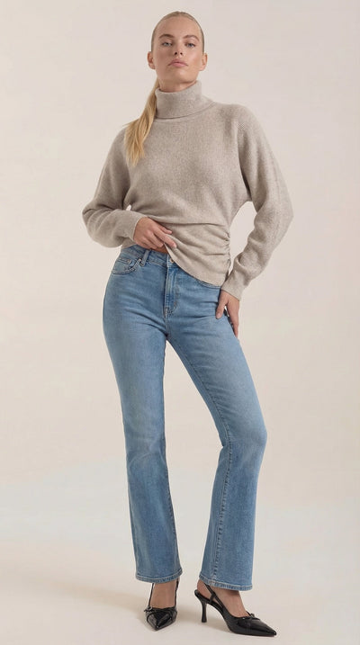 Leticia Gerippter Rollkragenpullover