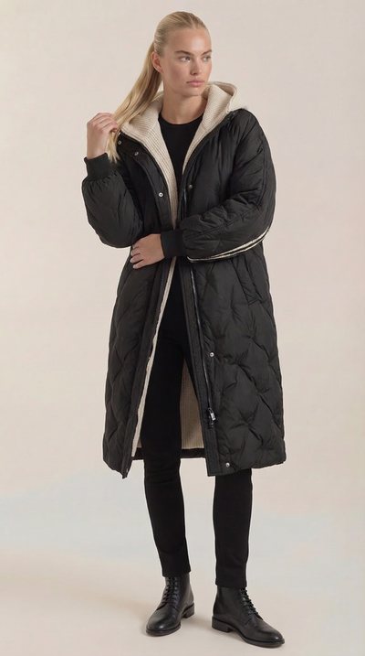 Minnie Steppmantel mit Kapuze