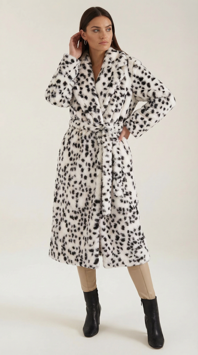 Morgana Lange Kunstpelzjacke