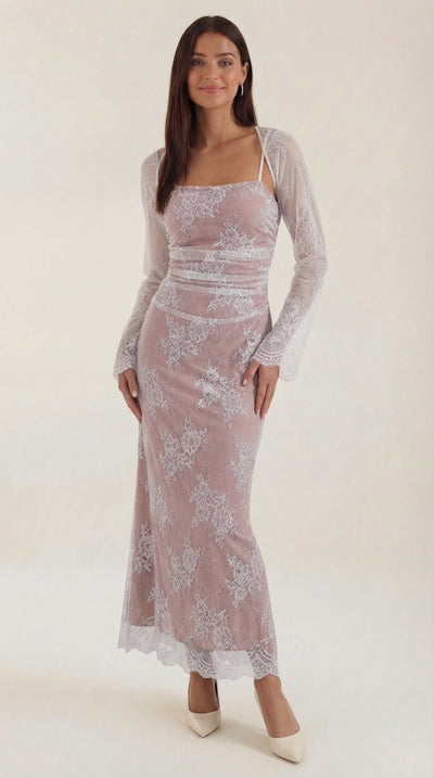 Nerissa Spitzen-Maxikleid