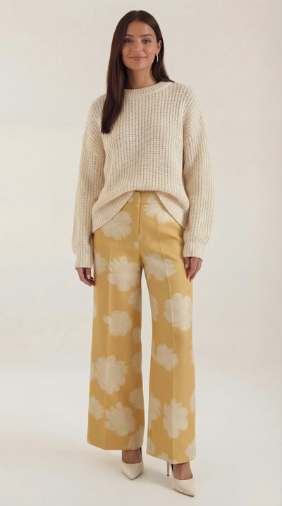 Susan Lounge-Hose mit Blumenmuster