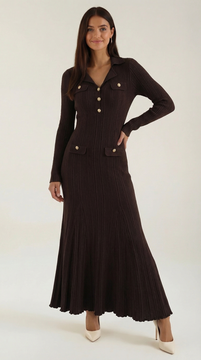 Veronica Strick-Maxikleid