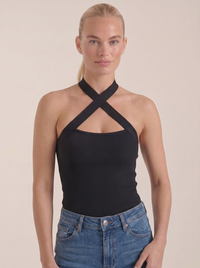 Allison Top mit überkreuzten Neckholderträgern