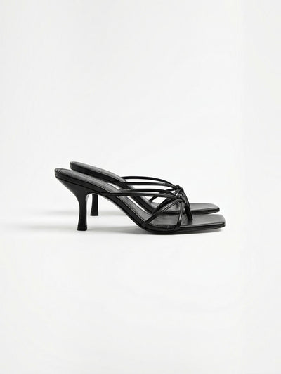 Damaris High Heel Mules mit Riemchen