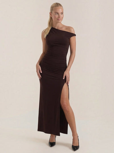 Deanna One-Shoulder-Maxikleid