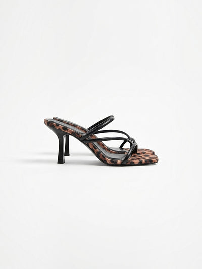 Delphine High Heel Mules mit Riemchen