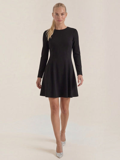Ebony Minikleid mit tailliertem Oberteil