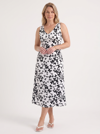 Esme Midikleid mit Blumenmuster