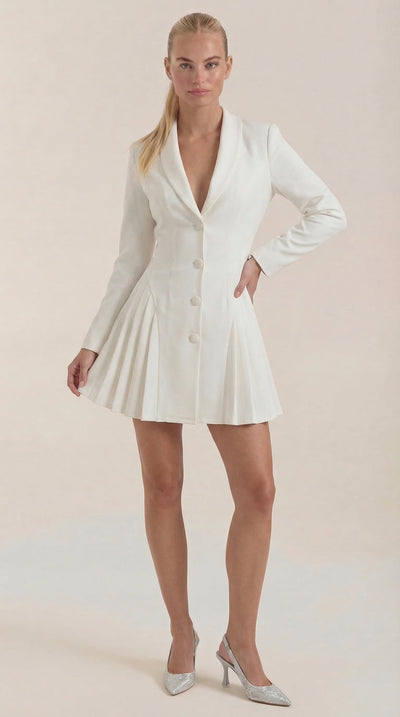 Glenda Blazer-Minikleid mit Plisseerock