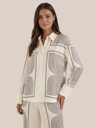 Judy Hemdbluse mit geometrischem Muster