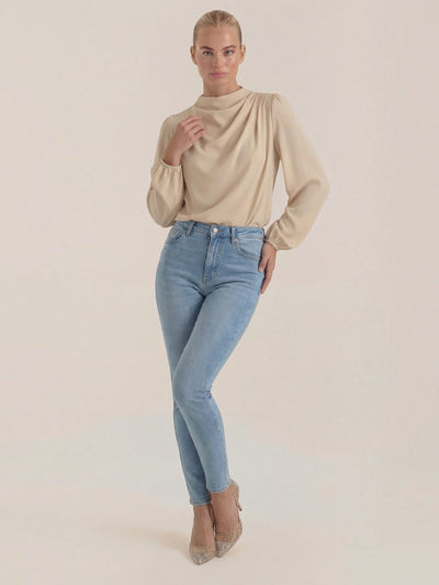 Marcia Bluse mit Lange Puffärmel