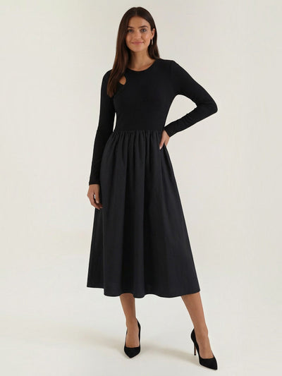 Melissa Baumwoll-Midikleid