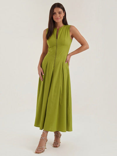 Nancy Midi-Kleid mit A-Linie Schnitt