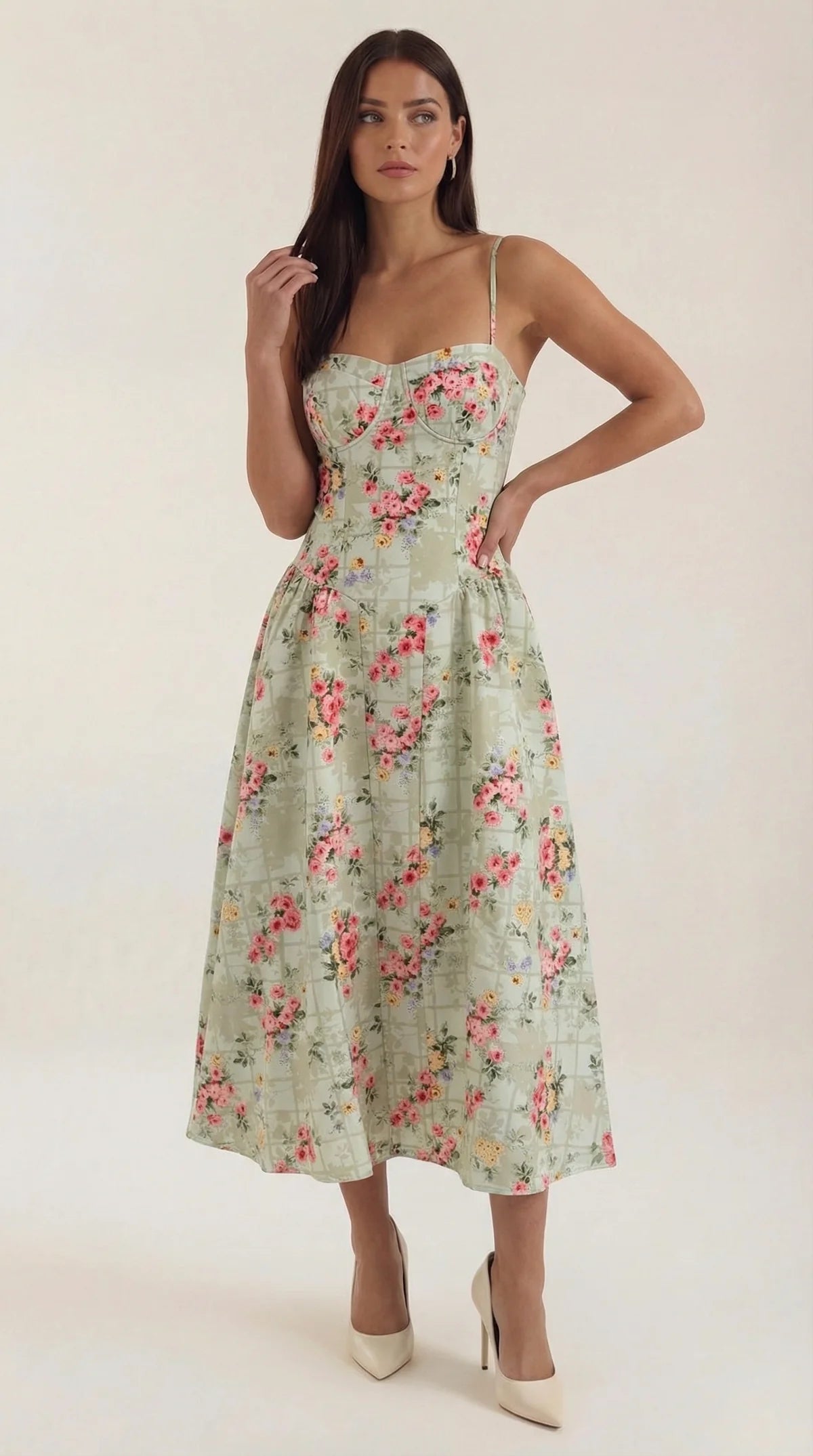 Odette Korsett-Midikleid