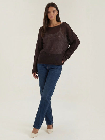 Pam Pullover mit Offene Maschenstruktur
