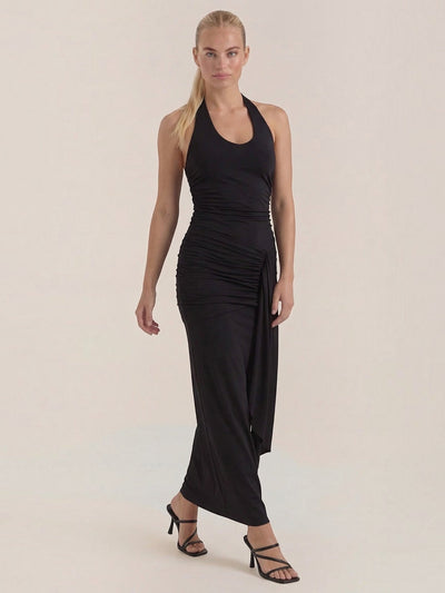 Paulette Maxi-Abendkleid mit Neckholder-Ausschnitt