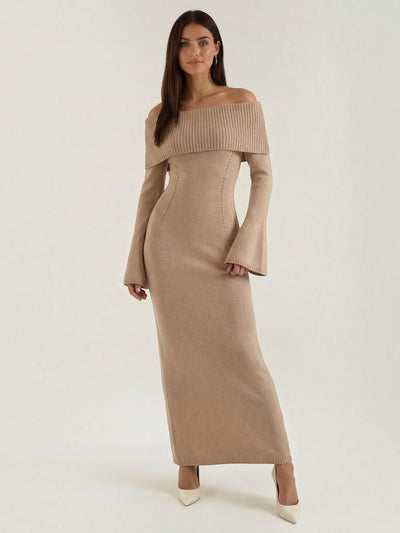 Quinlan Maxi-Strickkleid