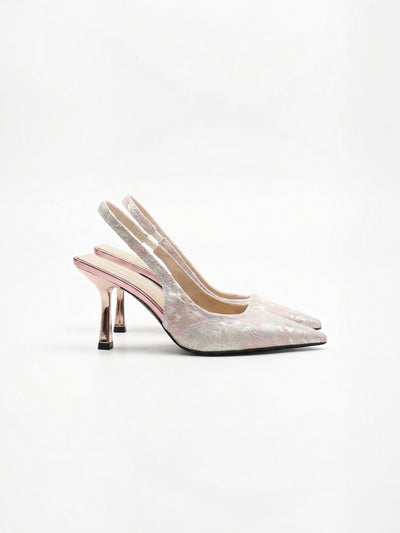 Rachel Pumps mit Spitze Zehenpartie