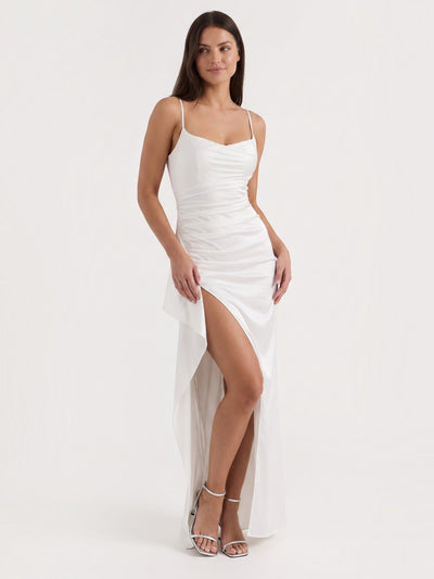 Rhiannon Seidiges Maxi-Slipkleid