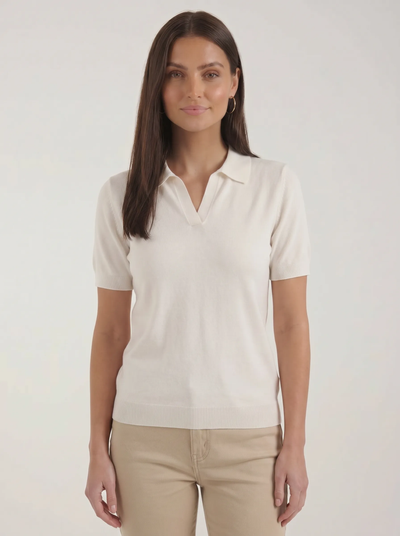 Rita Kurzärmeliges Strick-Polo