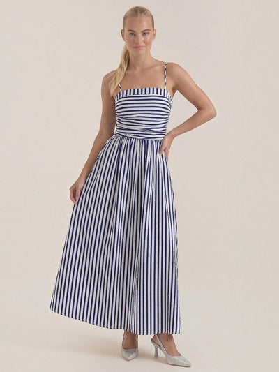 Sandra Gestreiften Maxikleid