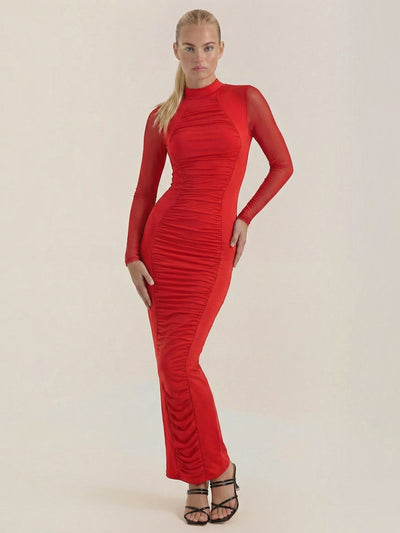 Susanna Gerafftes Maxikleid